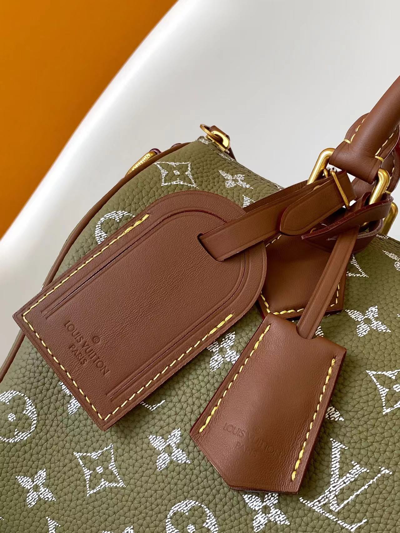LV 一比一Speedy綠色手提包 Monogram復古波士頓包｜歐美奢侈品精品推薦