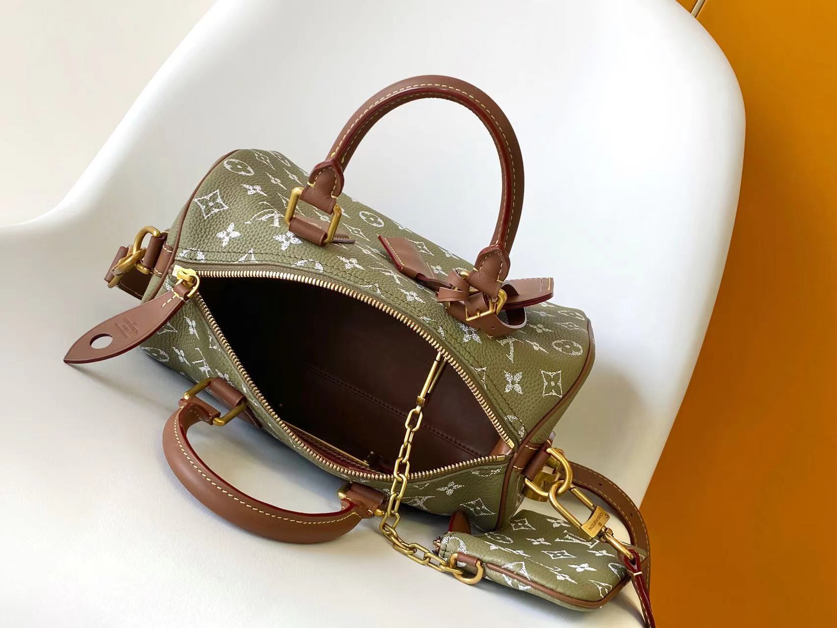 LV 一比一Speedy綠色手提包 Monogram復古波士頓包｜歐美奢侈品精品推薦