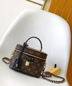 LV 高仿Vanity小箱型鏈條包 單肩斜挎手提兩用