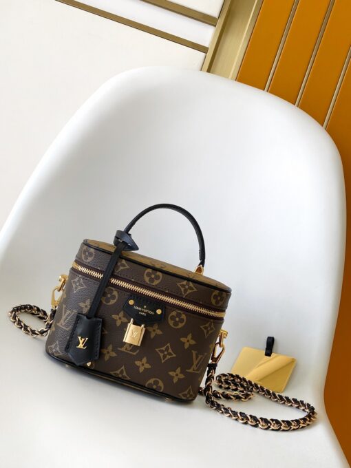 LV 高仿Vanity小箱型鏈條包 單肩斜挎手提兩用