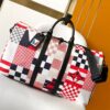 LV 一比一 Keepall Patchwork 棋盤格旅行袋 限量設計款|超A仿原單精品圖片 3 LV 一比一 Keepall Patchwork 棋盤格旅行袋 限量設計款|歐美奢侈品精品推薦
