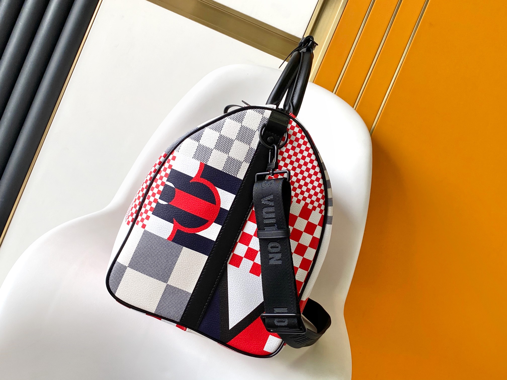 LV 一比一 Keepall Patchwork 棋盤格旅行袋 限量設計款｜歐美奢侈品精品推薦