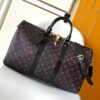 LV 高仿 Keepall 黑紅 Monogram 旅行袋 時尚大容量款｜歐美奢侈品精品推薦