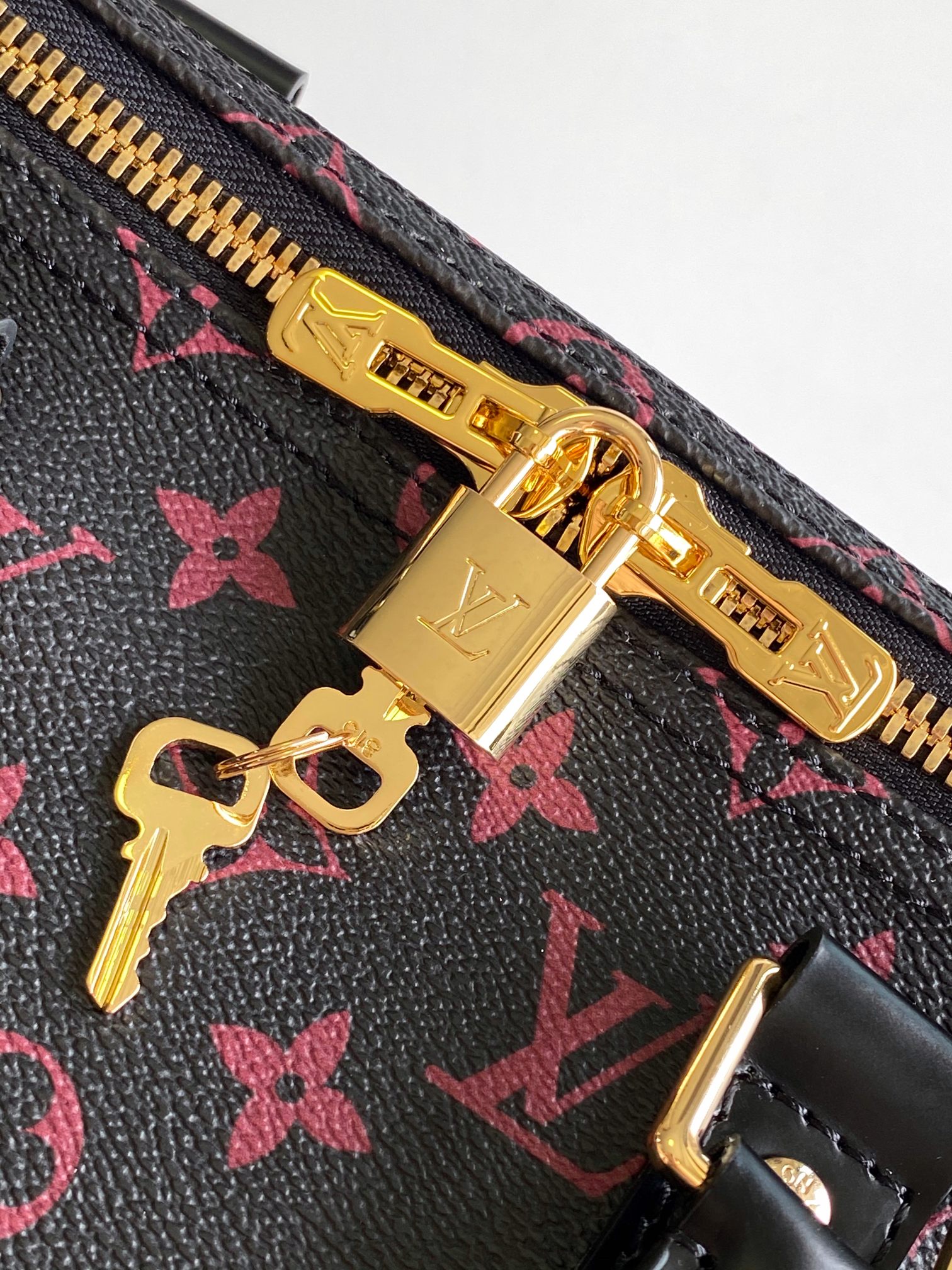 LV 高仿 Keepall 黑紅 Monogram 旅行袋 時尚大容量款｜歐美奢侈品精品推薦