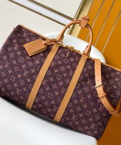 LV 高仿 Keepall 星空棕 Monogram 旅行袋 經典大容量款