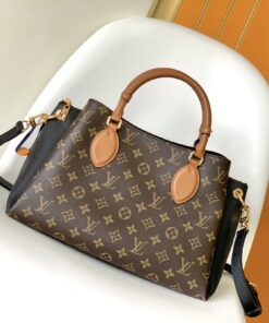 LV 高仿 Nano Turenne 小號手提包 黑拼色設計