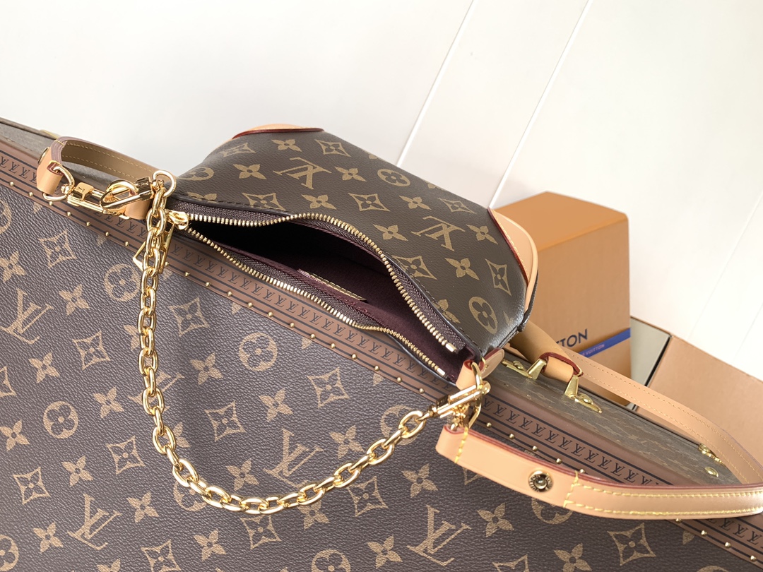 LV高仿Loop金鍊小肩包 Monogram半月造型 輕巧腋下包推薦｜歐美奢侈品精品推薦
