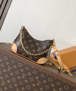 LV高仿Loop金鍊小肩包 Monogram半月造型 輕巧腋下包推薦