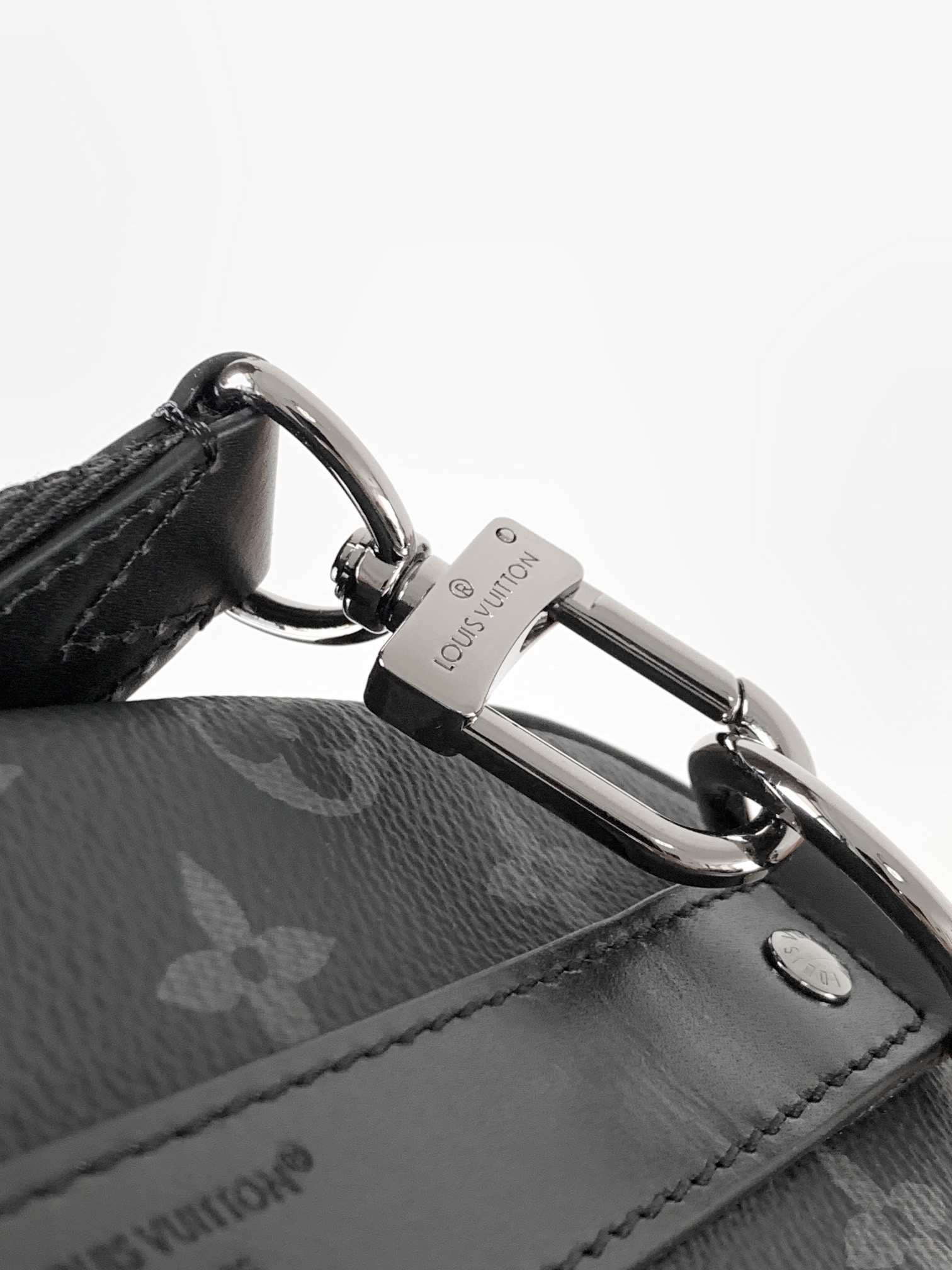LV高仿Nano Keepall手袋 黑灰配綠潮流款 小巧迷你斜背包｜歐美奢侈品精品推薦