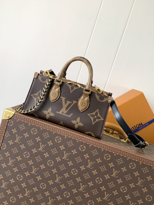 LV一比一 Dauphine East West 手袋 經典雙Monogram拼接金鏈小包