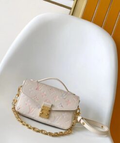 LV高仿柔粉鎖頭鏈條包 Pastel Monogram 甜美氣質設計款