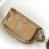 LV A貨女士大Logo鏈條包卡其色金鏈百搭款｜歐美奢侈品精品推薦