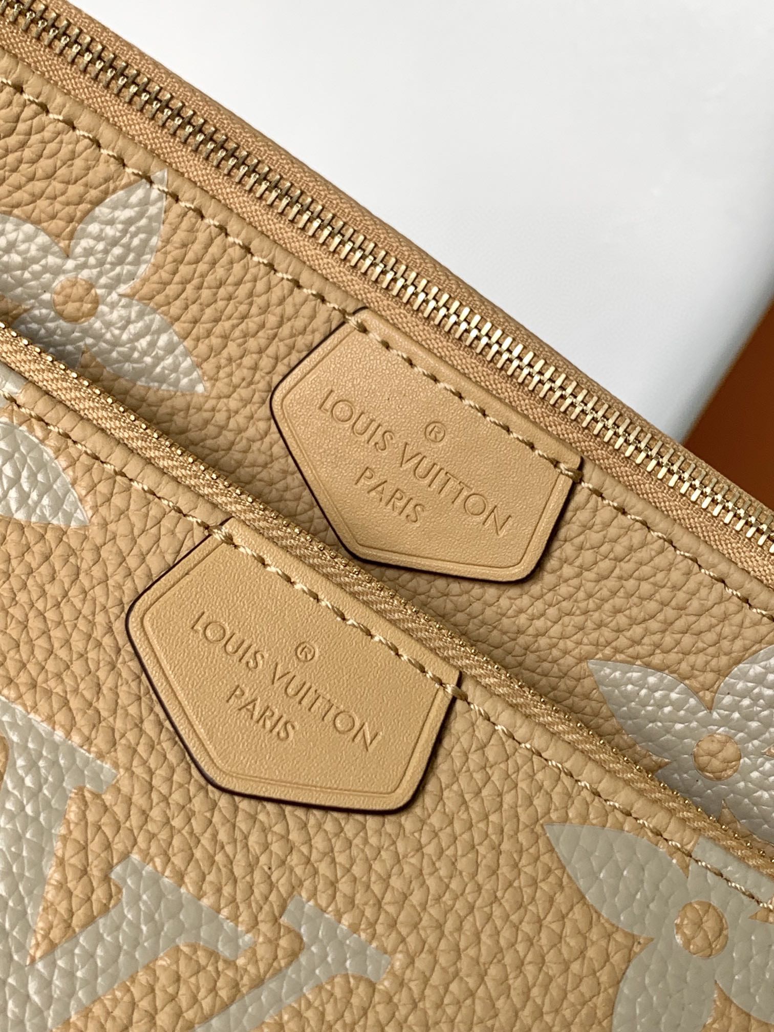LV A貨女士大Logo鏈條包卡其色金鏈百搭款｜歐美奢侈品精品推薦