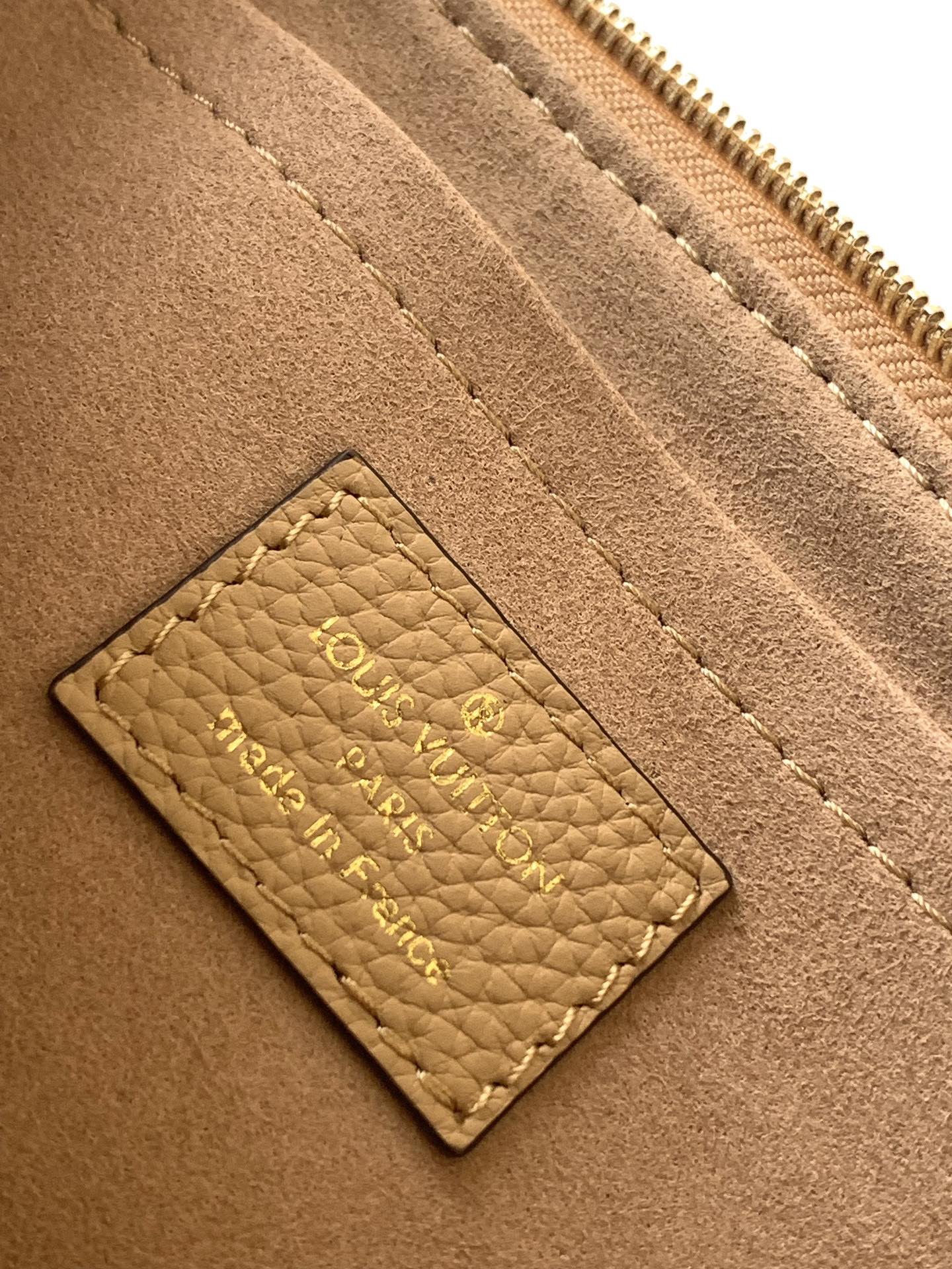 LV A貨女士大Logo鏈條包卡其色金鏈百搭款｜歐美奢侈品精品推薦