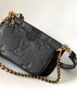 LV高仿女士鏈條肩背包百搭黑色法式質感款