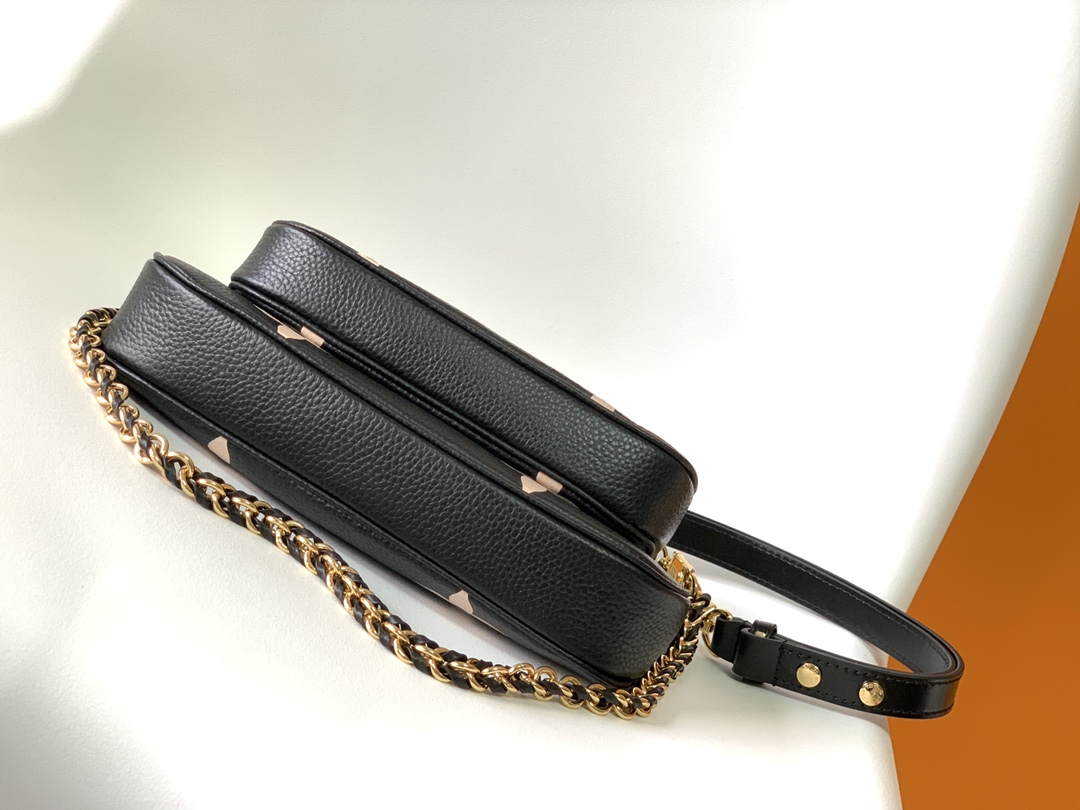 LV高仿女士鏈條肩背包經典Monogram拼色奢華款｜歐美奢侈品精品推薦