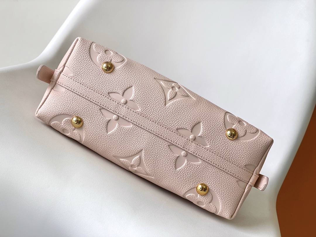LV高仿女士單肩包櫻花粉Monogram壓紋甜美款｜歐美奢侈品精品推薦