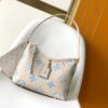 LV原單女士單肩包藍花紋米色Monogram清新款｜歐美奢侈品精品推薦