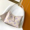 LV高仿女士單肩包紫花紋米色Monogram清新款｜歐美奢侈品精品推薦