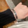 LV高仿Monogram銀色手環精緻時尚百搭飾品｜歐美奢侈品精品推薦