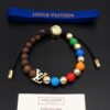 LV原單男女款彩色珠木質串飾手環休閒時尚個性款｜歐美奢侈品精品推薦