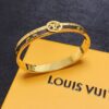 LV一比一女士金色圓標經典Monogram手環低調奢華款｜歐美奢侈品精品推薦
