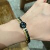 LV一比一仿製黑金Monogram小錶盤造型手鐲｜歐美奢侈品精品推薦