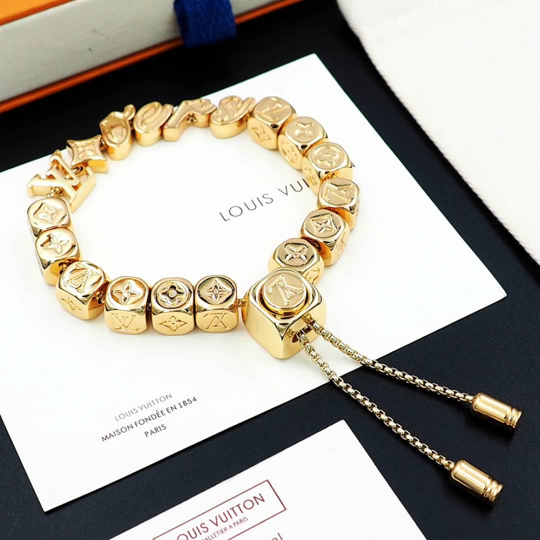 LV一比一仿製滿鑽Monogram經典手鏈｜歐美奢侈品精品推薦