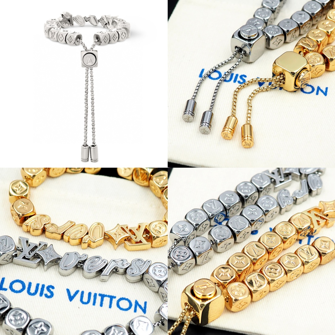 LV一比一仿製滿鑽Monogram經典手鏈｜歐美奢侈品精品推薦