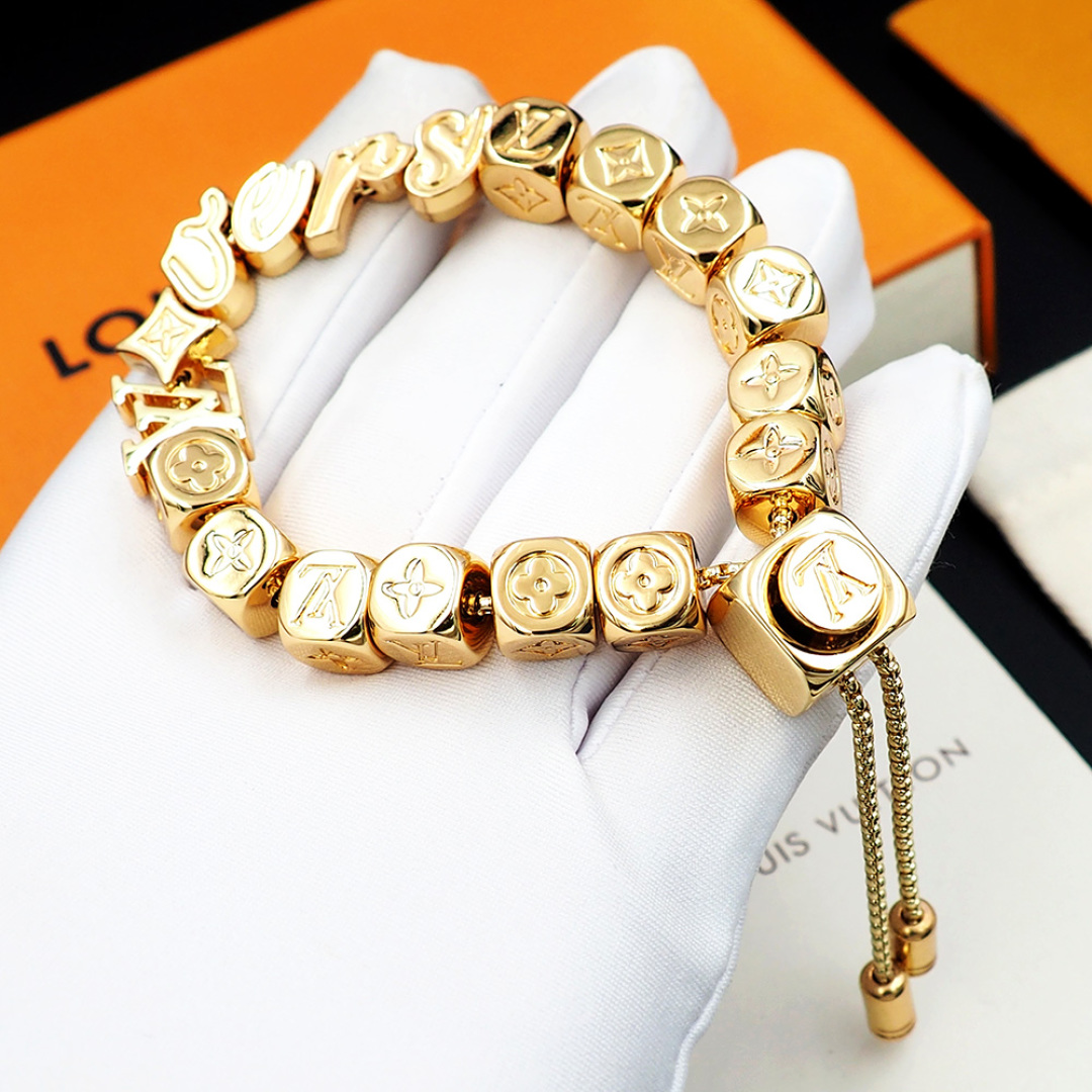 LV一比一仿製滿鑽Monogram經典手鏈｜歐美奢侈品精品推薦
