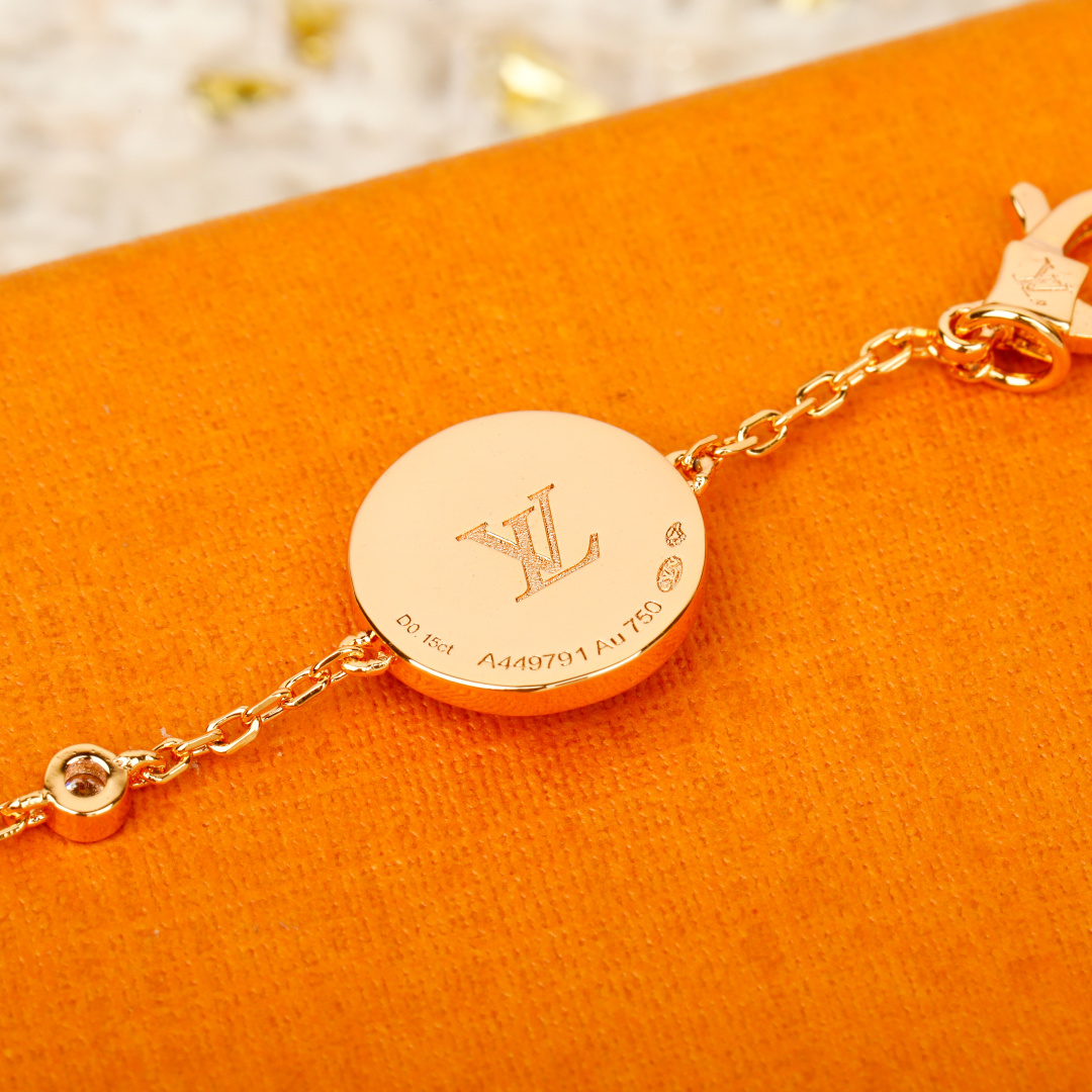 LV A貨女士項鏈金色鎖頭造型潮流百搭款｜歐美奢侈品精品推薦