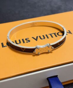 LV精品仿製女士手環黑金配色潮流個性款