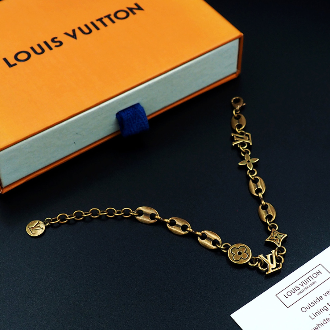 LV復古銅色手鍊 高仿經典Monogram花紋鏈條飾品|超A仿原單精品圖片 7 LV復古銅色手鍊 高仿經典Monogram花紋鏈條飾品|歐美奢侈品精品推薦