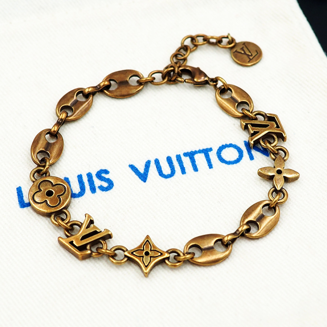 LV復古銅色手鍊 高仿經典Monogram花紋鏈條飾品｜歐美奢侈品精品推薦
