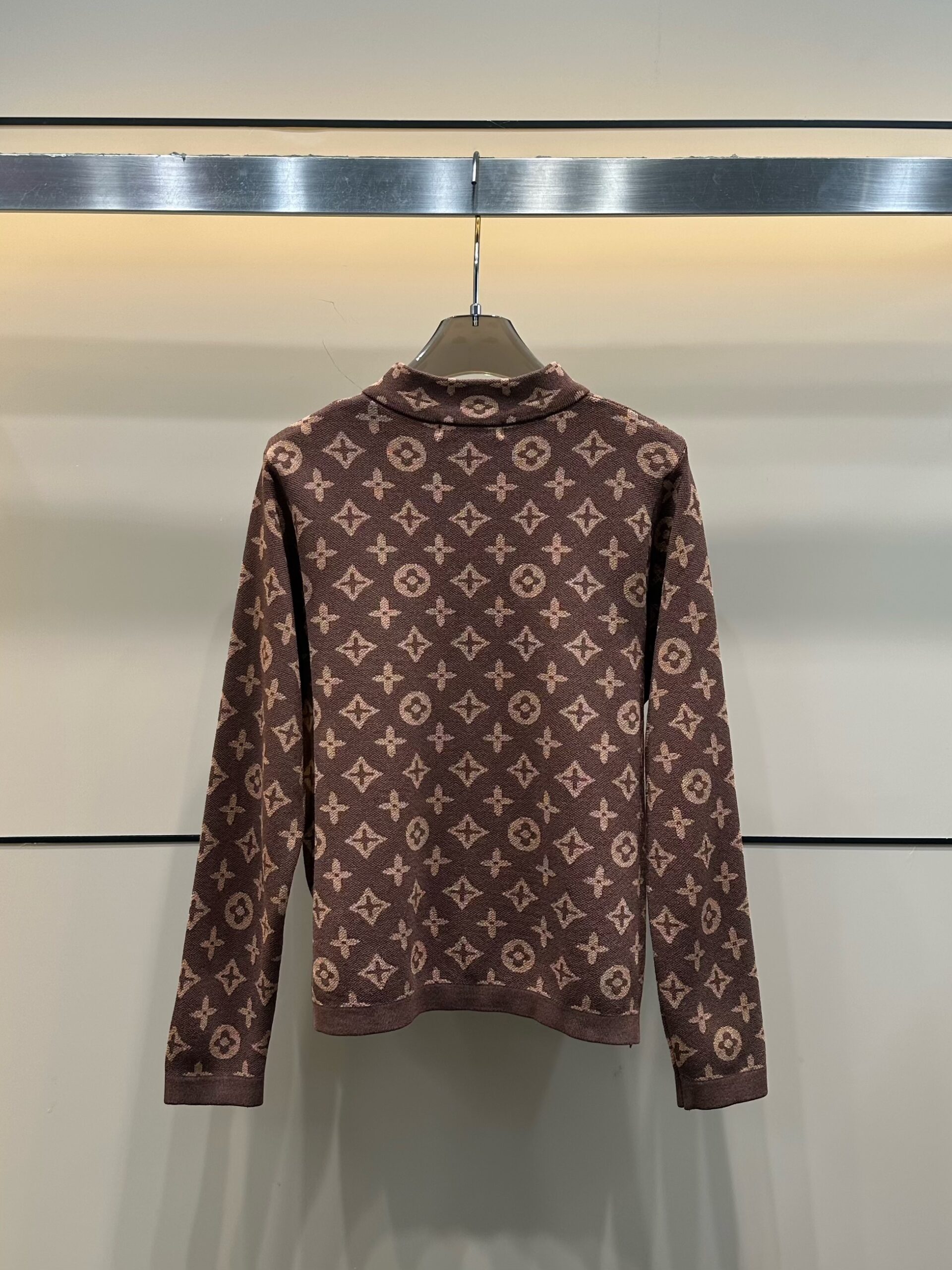 LV 高仿 女士針織外套 全拉鍊設計 經典老花款｜歐美奢侈品精品推薦