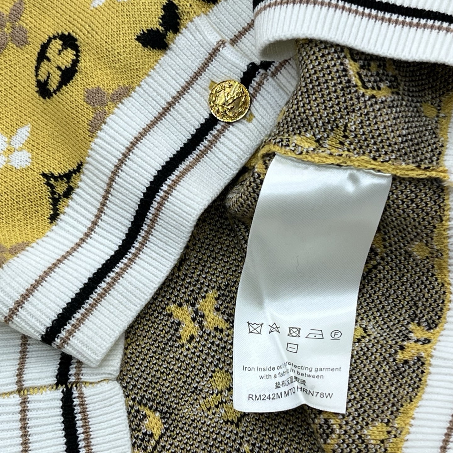 LV 精品仿製針織外套 女士雙色經典老花設計｜歐美奢侈品精品推薦