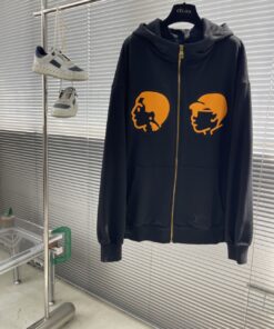 LV原單剪影帽T拉鍊外套撞色設計休閒潮感外搭推薦