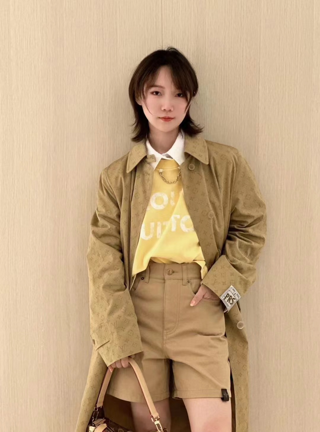 LV原單女士Monogram長版風衣外套旅行貼紙包搭配款｜歐美奢侈品精品推薦