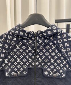 LV 原單 女士短款外套 Monogram拼接連帽設計
