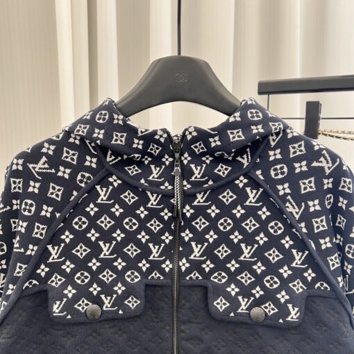 LV 原單 女士短款外套 Monogram拼接連帽設計