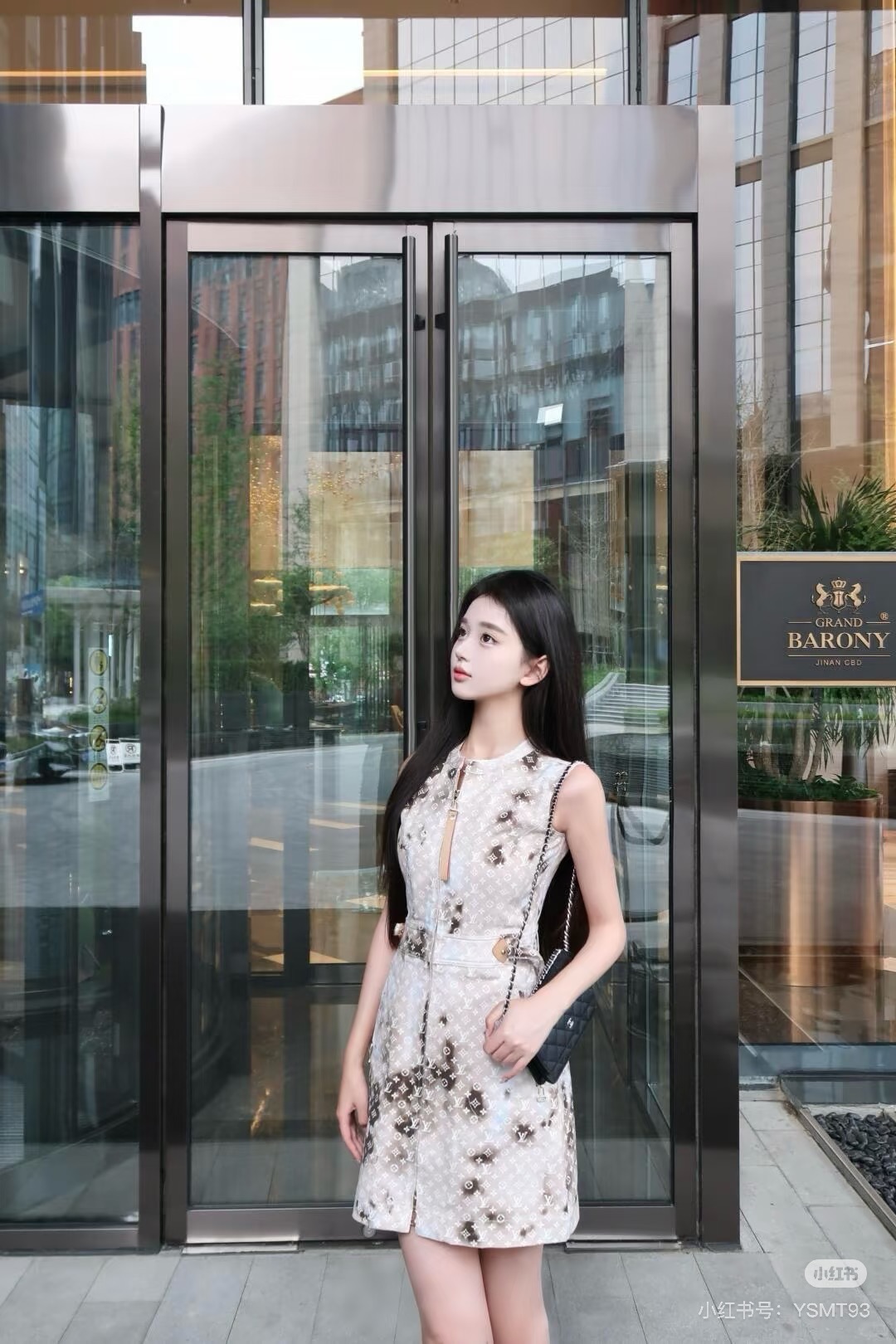 LV原單女士無袖連身裙氣質典雅高級設計｜歐美奢侈品精品推薦