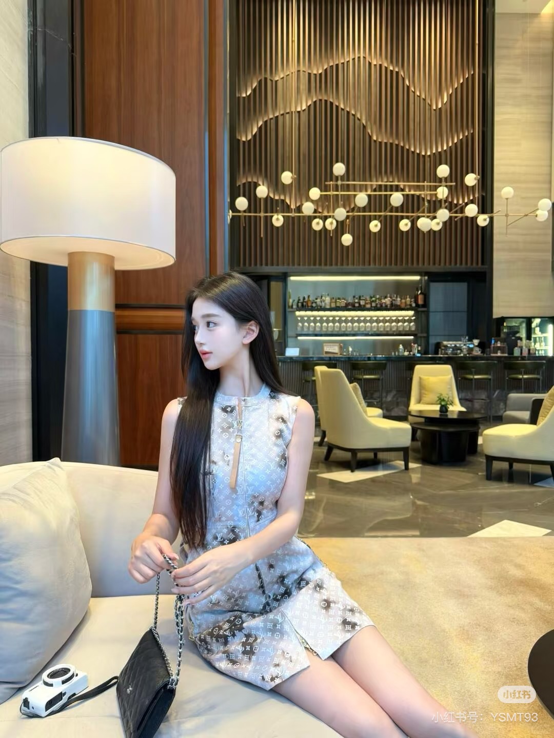 LV原單女士無袖連身裙氣質典雅高級設計｜歐美奢侈品精品推薦