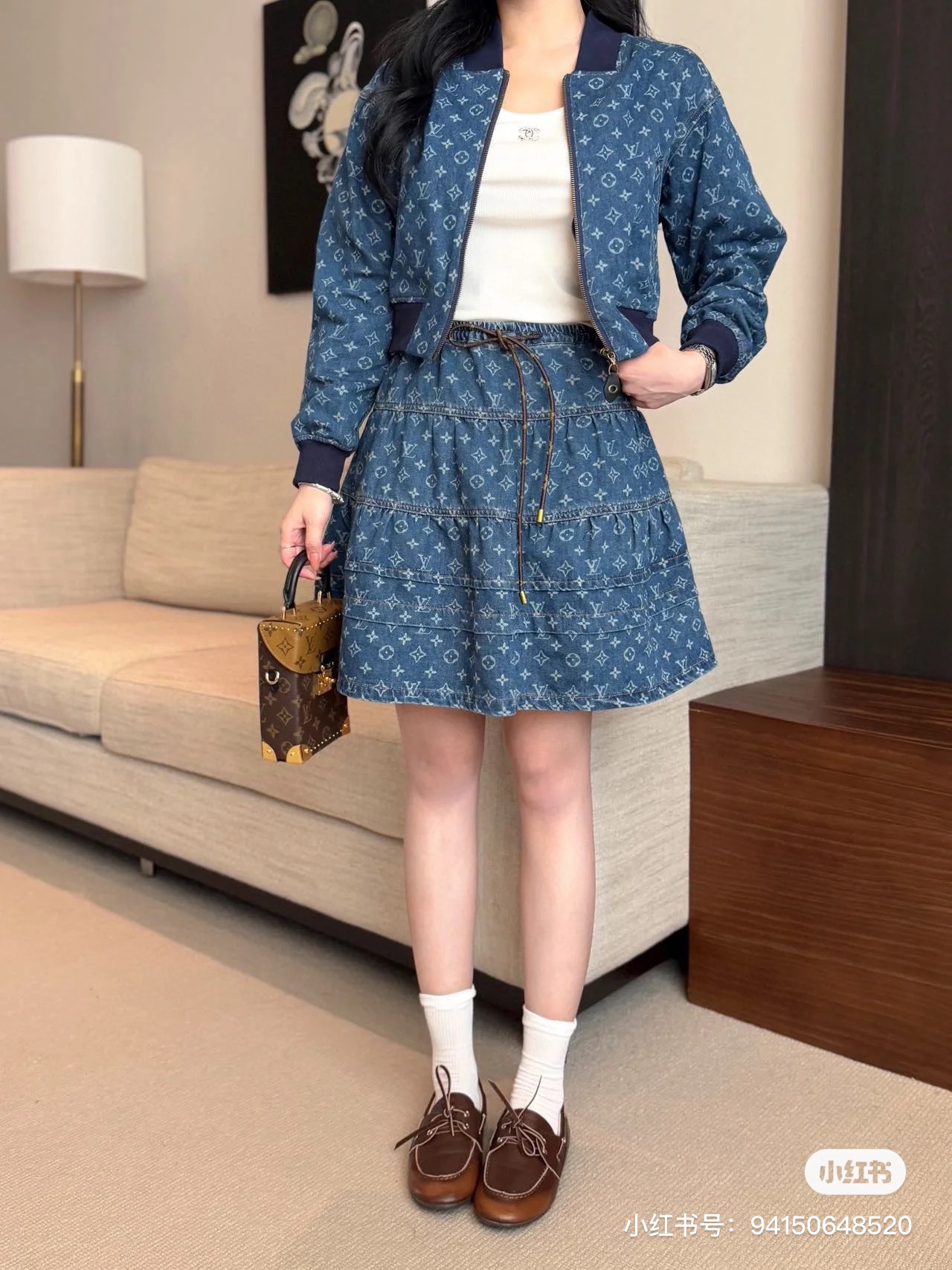 LV A貨女士牛仔連衣裙時尚收腰百搭款式2025新作｜歐美奢侈品精品推薦