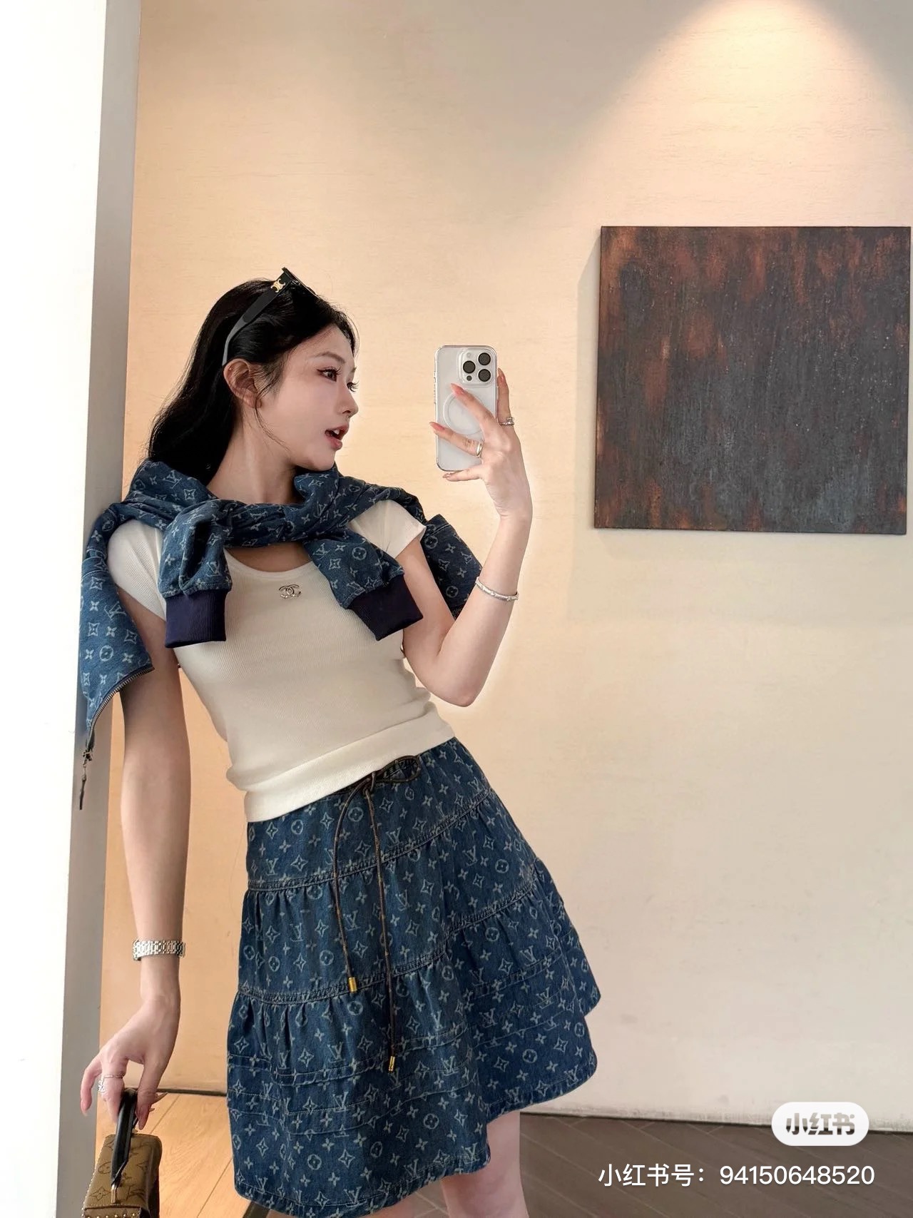 LV A貨女士牛仔連衣裙時尚收腰百搭款式2025新作｜歐美奢侈品精品推薦