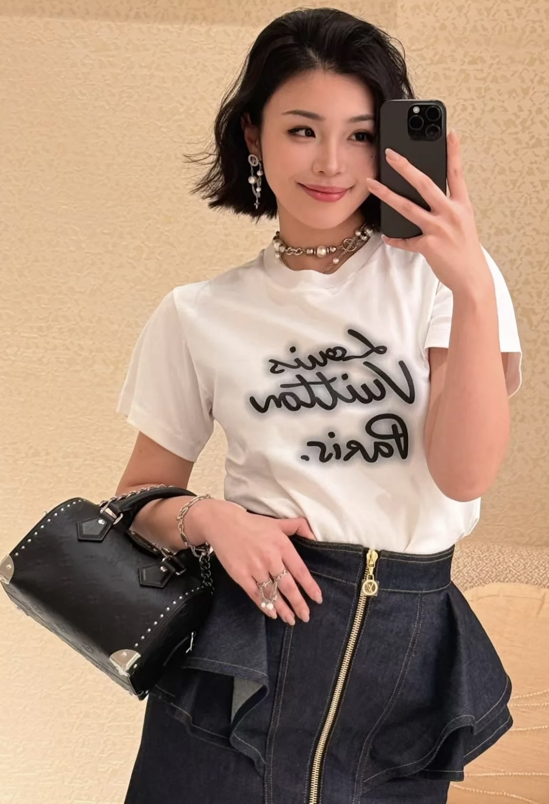 LV高仿珍珠垂墜耳環三色可選奢華優雅款｜歐美奢侈品精品推薦