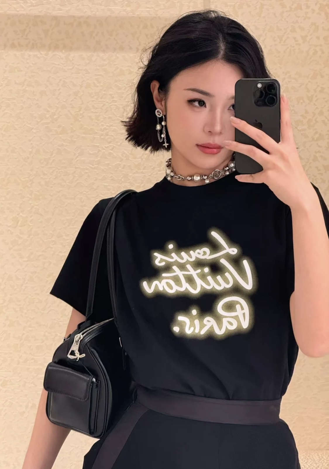 LV高仿珍珠垂墜耳環三色可選奢華優雅款｜歐美奢侈品精品推薦