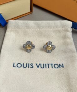 LV一比一Monogram花形耳釘典雅百搭小巧飾品