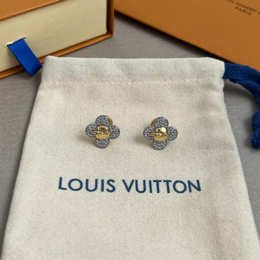 LV一比一Monogram花形耳釘典雅百搭小巧飾品