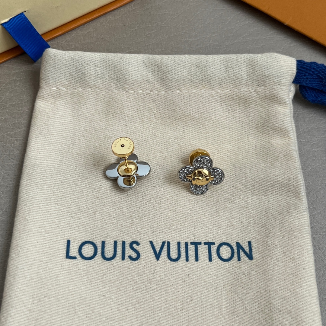 LV一比一Monogram花形耳釘典雅百搭小巧飾品｜歐美奢侈品精品推薦