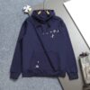 LV高仿男款連帽衛衣深藍海鷗刺繡設計休閒風格百搭款｜歐美奢侈品精品推薦